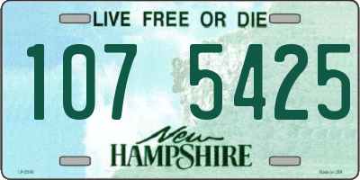 NH license plate 1075425