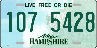 NH license plate 1075428