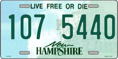 NH license plate 1075440