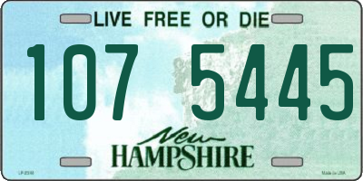 NH license plate 1075445