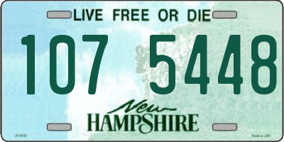 NH license plate 1075448