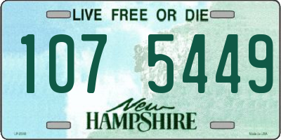NH license plate 1075449