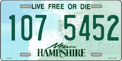 NH license plate 1075452
