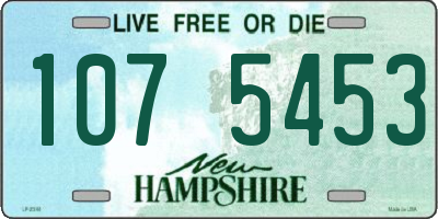 NH license plate 1075453