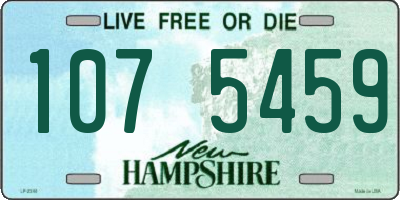 NH license plate 1075459