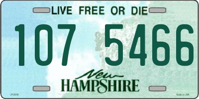 NH license plate 1075466