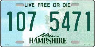 NH license plate 1075471