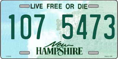 NH license plate 1075473