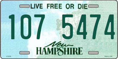 NH license plate 1075474