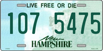 NH license plate 1075475