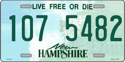 NH license plate 1075482