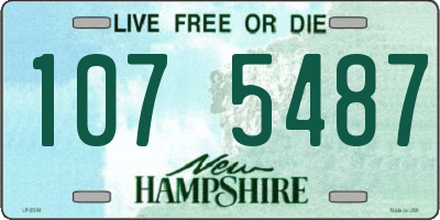 NH license plate 1075487