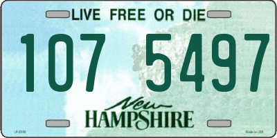 NH license plate 1075497