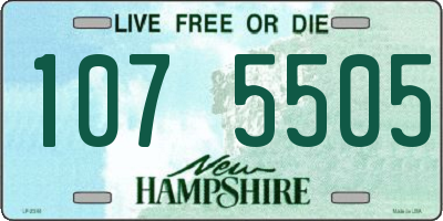 NH license plate 1075505