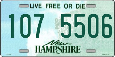NH license plate 1075506