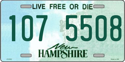 NH license plate 1075508