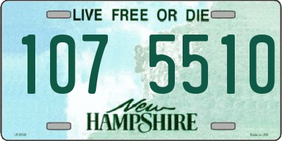 NH license plate 1075510