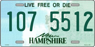 NH license plate 1075512