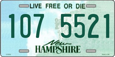 NH license plate 1075521
