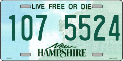 NH license plate 1075524
