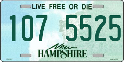 NH license plate 1075525