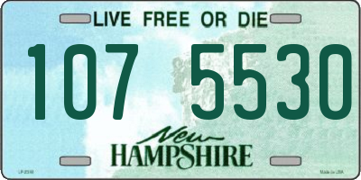 NH license plate 1075530