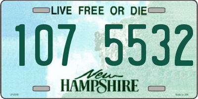 NH license plate 1075532