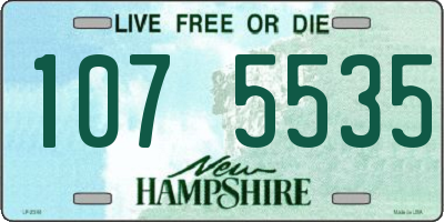 NH license plate 1075535
