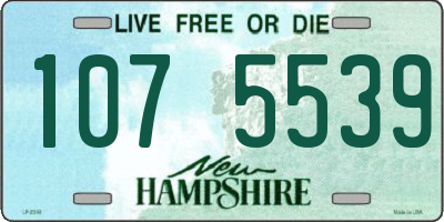 NH license plate 1075539