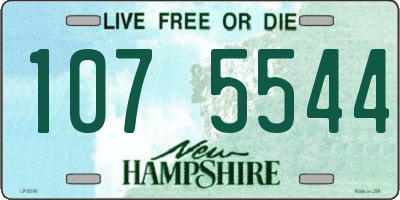 NH license plate 1075544
