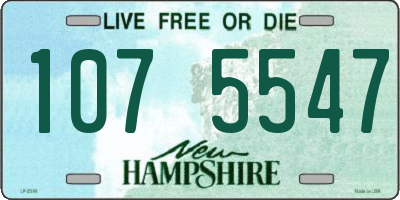 NH license plate 1075547