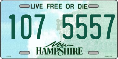 NH license plate 1075557