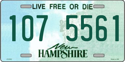 NH license plate 1075561