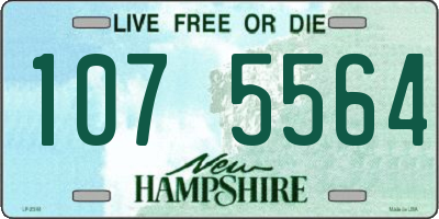 NH license plate 1075564
