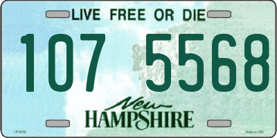 NH license plate 1075568