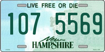NH license plate 1075569