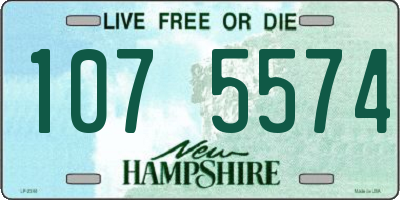 NH license plate 1075574