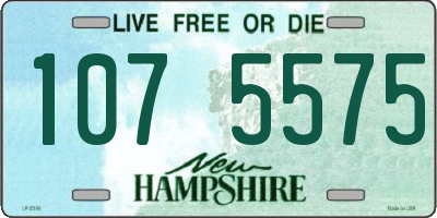 NH license plate 1075575