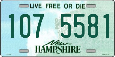 NH license plate 1075581