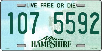NH license plate 1075592