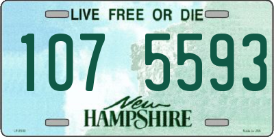 NH license plate 1075593
