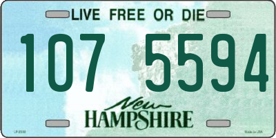 NH license plate 1075594