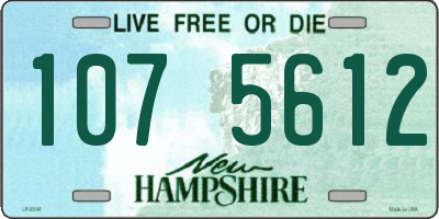 NH license plate 1075612