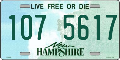 NH license plate 1075617