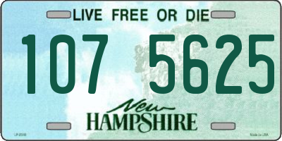NH license plate 1075625