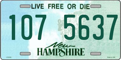 NH license plate 1075637