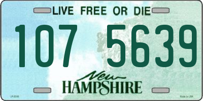 NH license plate 1075639