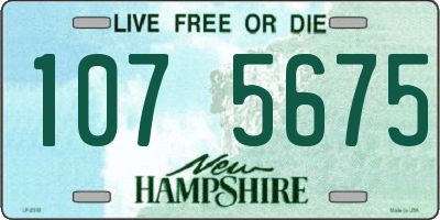 NH license plate 1075675