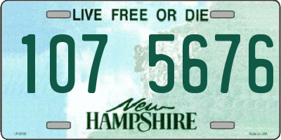NH license plate 1075676