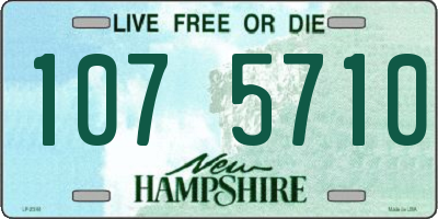 NH license plate 1075710